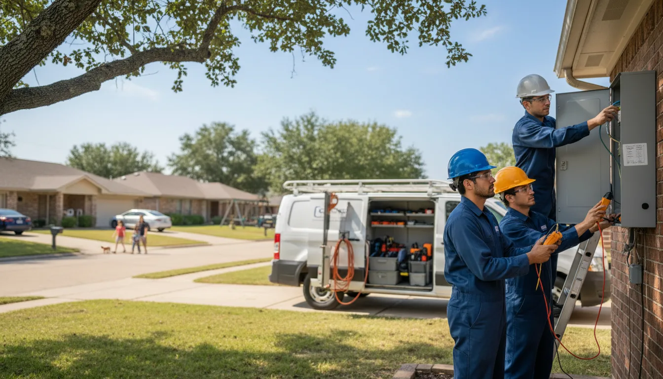 Certified electrician providing emergency electrical services in Quemado, TX
